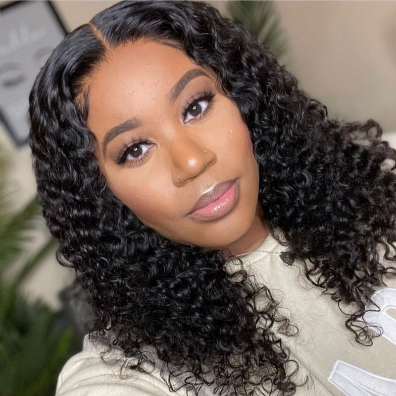 Glueless Deep Curly Lace Front Wig